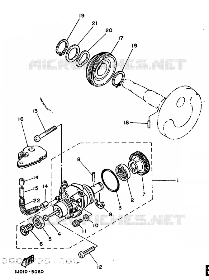 POMPE A HUILE Yamaha SCOOTER 50 1988 BELUGA  CH50