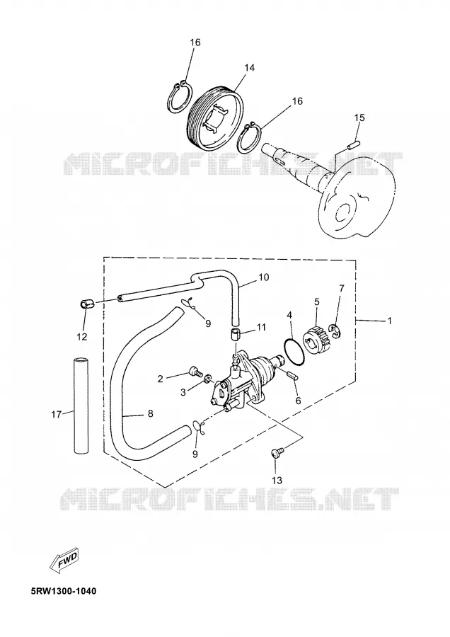 POMPE A HUILE Yamaha SCOOTER 50 2002 JOG  CS50
