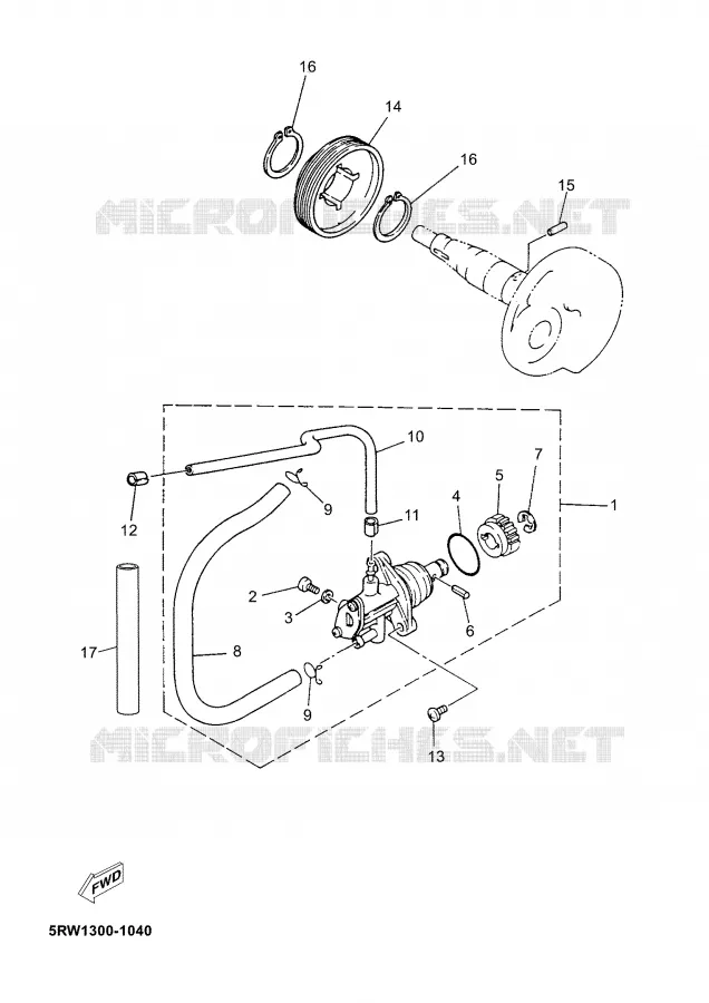 POMPE A HUILE Yamaha SCOOTER 50 2005 JOG  CS50M