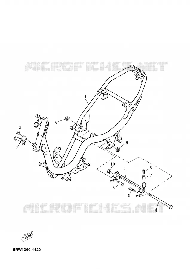 CADRE Yamaha SCOOTER 50 2005 JOG  CS50Z