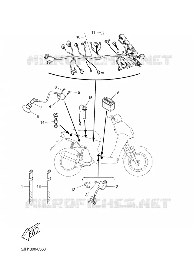 ELECTRIQUE 2 Yamaha SCOOTER 50 2003 STUNT  EW50
