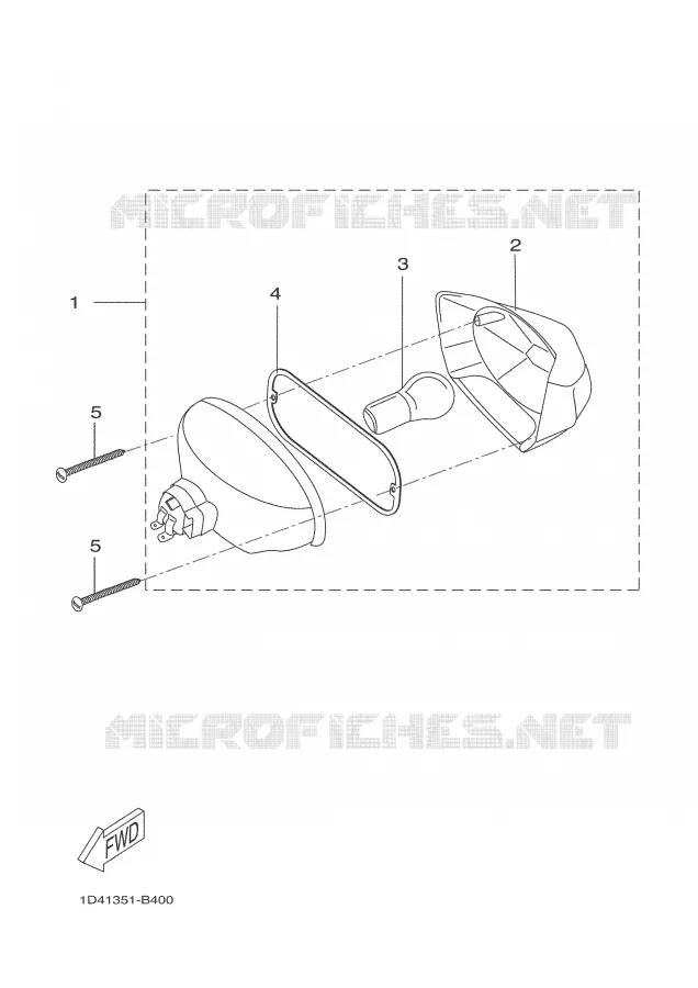 FEU ARRIERE Yamaha MOTO 50 2007 DTR  DT50RSM