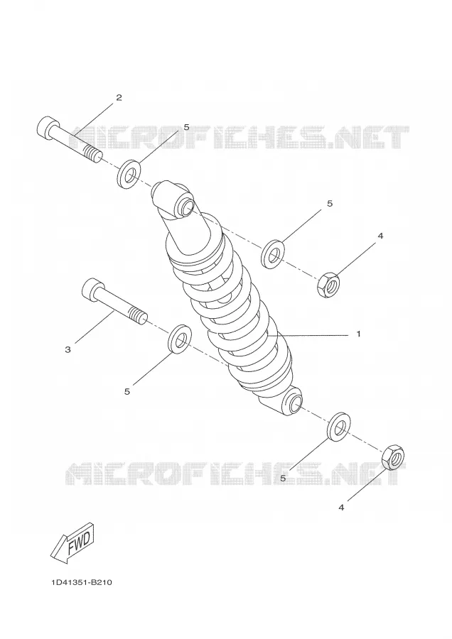 BRAS OSCILLANT / AMORTISSEUR Yamaha MOTO 50 2007 DTR  DT50RSM