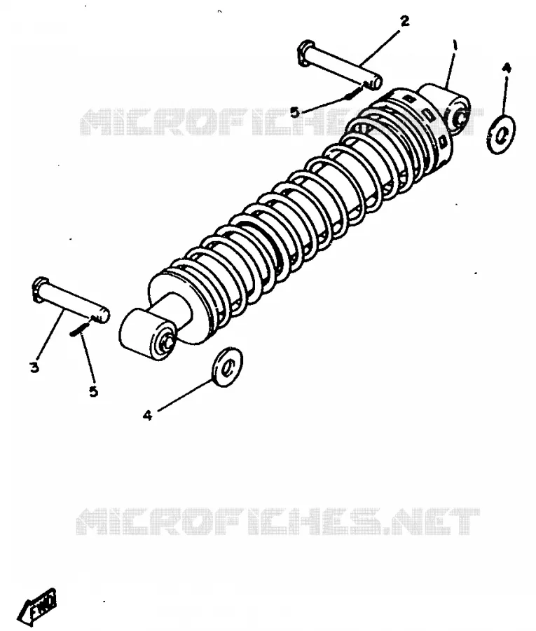 AMORTISSEUR ARRIERE Yamaha MOTO 80 1987 DT  DT80