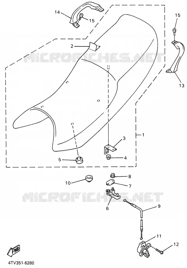 SELLE Yamaha MOTO 600 2000 THUNDERCAT  YZF600R