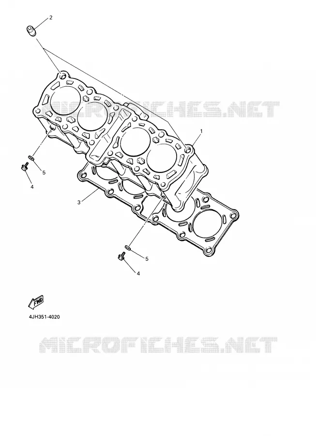 CYLINDRE Yamaha MOTO 600 2001 THUNDERCAT  YZF600R