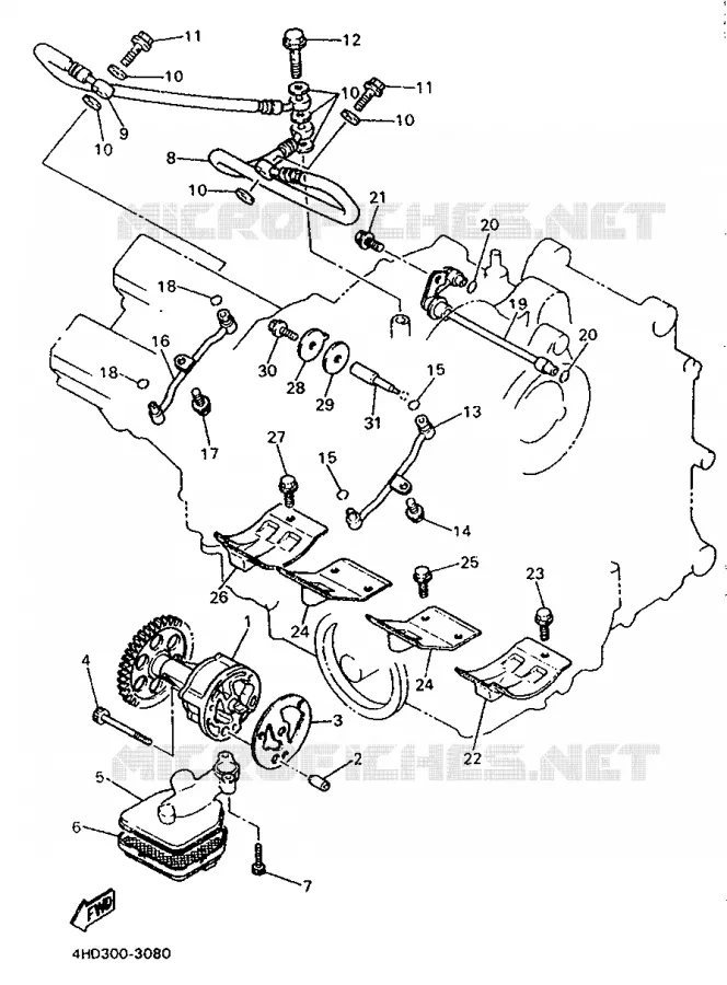 POMPE A HUILE Yamaha MOTO 750 1994 YZF  YZF750R