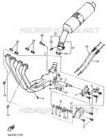 ECHAPPEMENT pour Yamaha YZF750R de 1994
