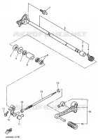 AXE DE SELECTEUR / PEDALE pour Yamaha YZF750R de 1994