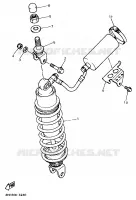 AMORTISSEUR ARRIERE pour Yamaha YZF750R de 1994