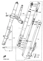 FOURCHE pour Yamaha YZF750R de 1994