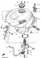 RESERVOIR A ESSENCE pour Yamaha YZF750R de 1994