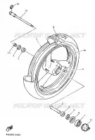 ROUE AVANT pour Yamaha YZF750R de 1994