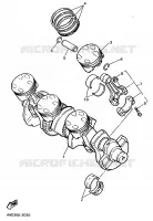 VILEBREQUIN / PISTON pour Yamaha YZF750R de 1994