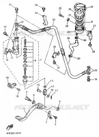 MAITRE CYLINDRE DE FREIN ARRIERE pour Yamaha YZF750R de 1994