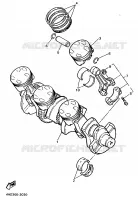 VILEBREQUIN / PISTON pour Yamaha YZF750R de 1996