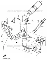 ECHAPPEMENT pour Yamaha YZF750R de 1996
