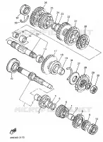 TRANSMISSION pour Yamaha YZF750R de 1996