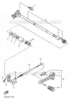 AXE DE SELECTEUR / PEDALE pour Yamaha YZF750R de 1996