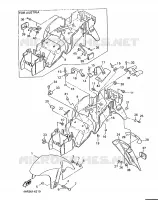GARDE BOUE pour Yamaha YZF750R de 1996