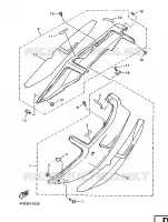 CACHE LATERAL   RESERVOIR D'HUILE pour Yamaha YZF750R de 1996