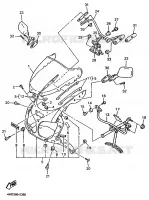 CARENAGES 1  pour Yamaha YZF750R de 1996