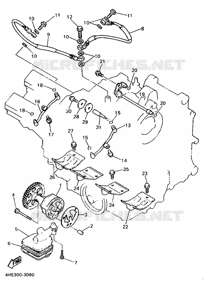 POMPE A HUILE Yamaha MOTO 750 1995 YZF  YZF750SP