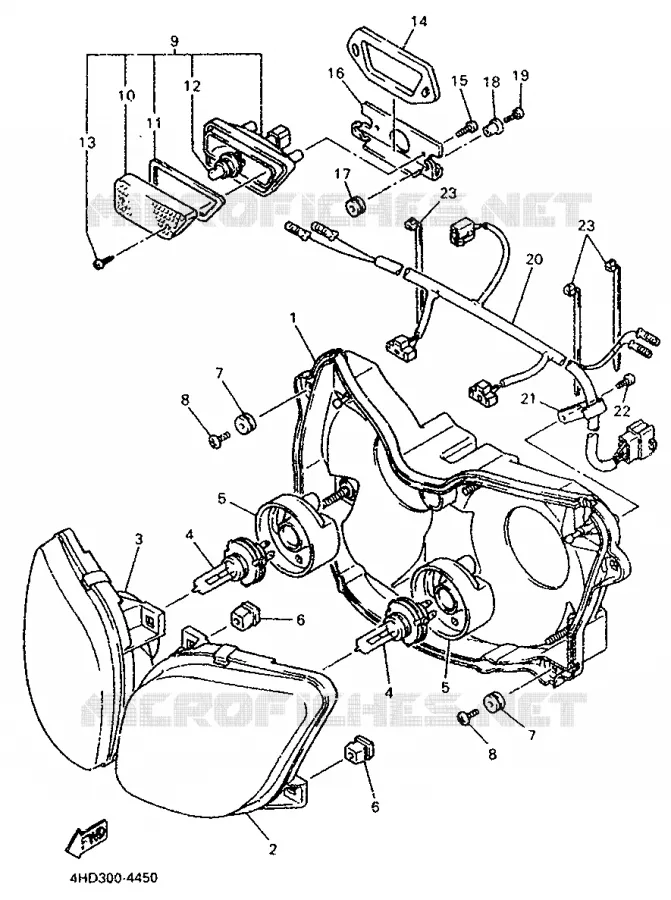 ALTERNATIVE PHARE - IRELANDE Yamaha MOTO 750 1995 YZF  YZF750SP