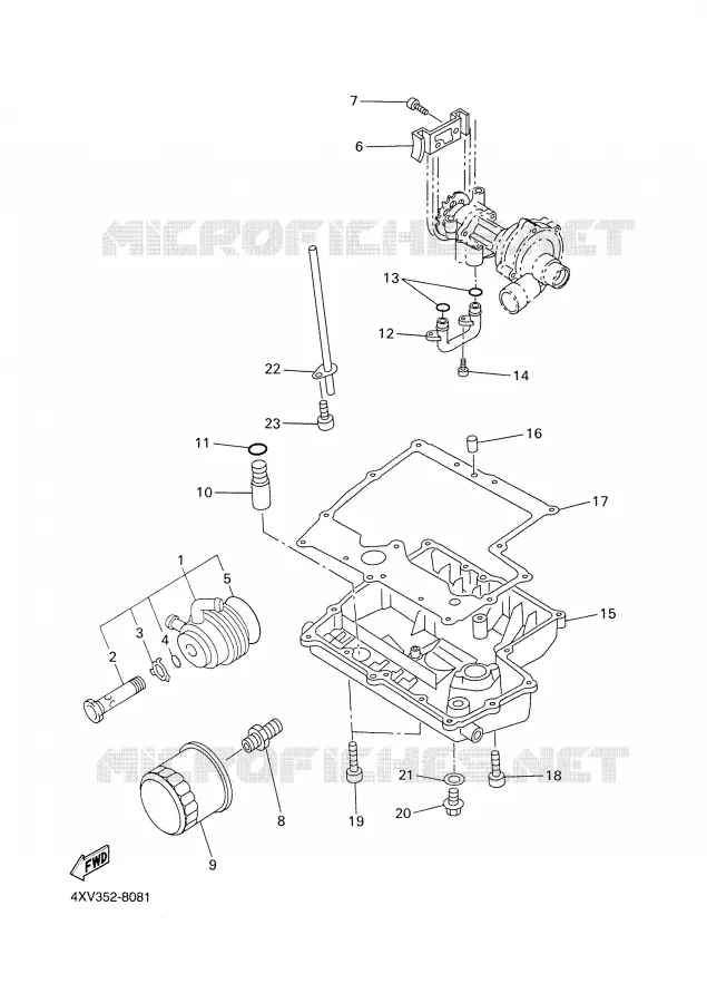 FILTRE A HUILE Yamaha MOTO 1000 1999 R1  YZF-R1