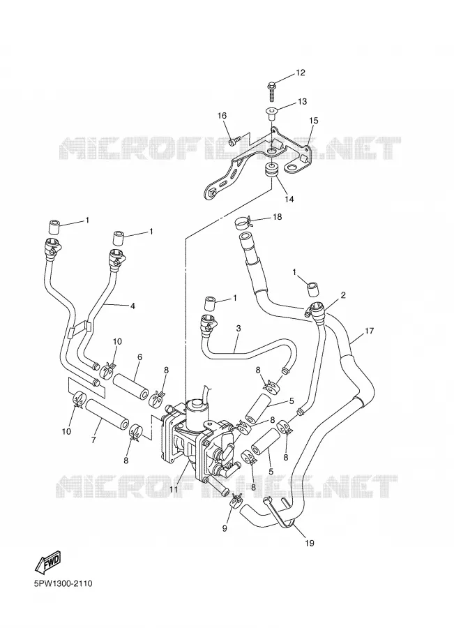 SYSTÈME D'ADMISSION D'AIR AIS Yamaha MOTO 1000 2003 R1  YZF-R1