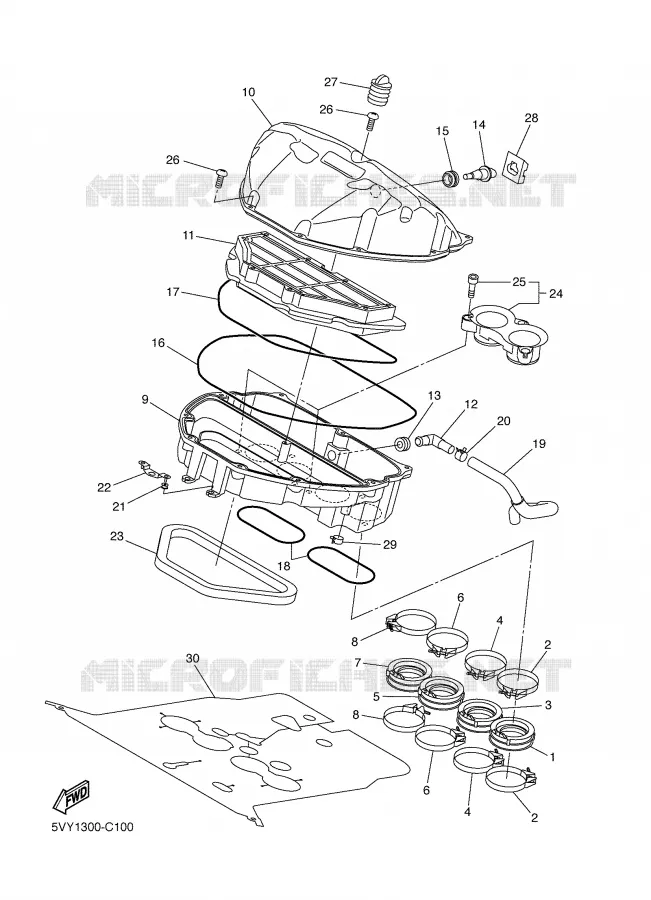 ADMISSION Yamaha MOTO 1000 2004 R1  YZF-R1