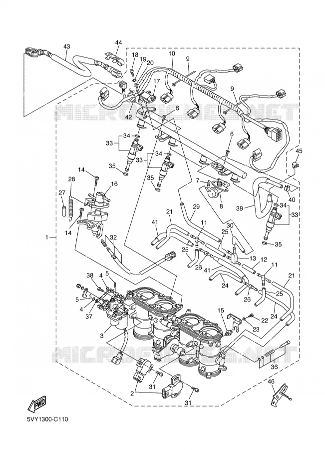 ADMISSION 2 Yamaha MOTO 1000 2005 R1  YZF-R1