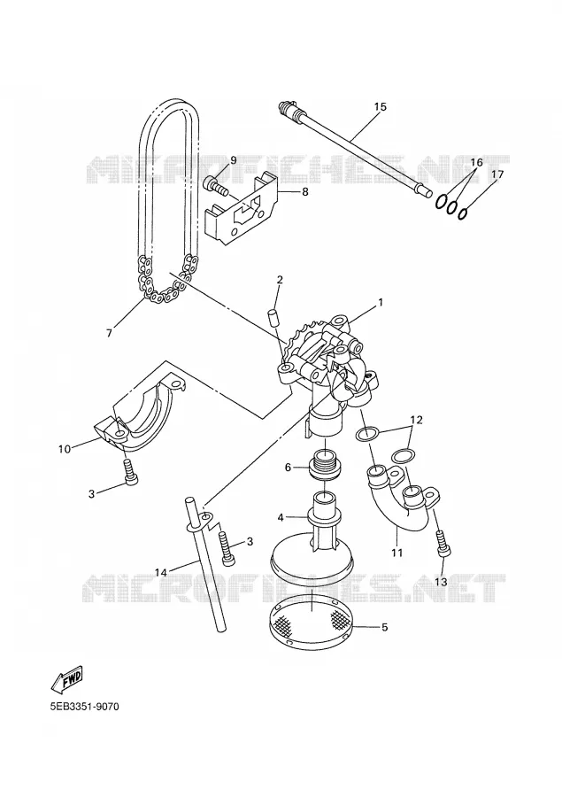 POMPE A HUILE Yamaha MOTO 600 2000 R6  YZF-R6