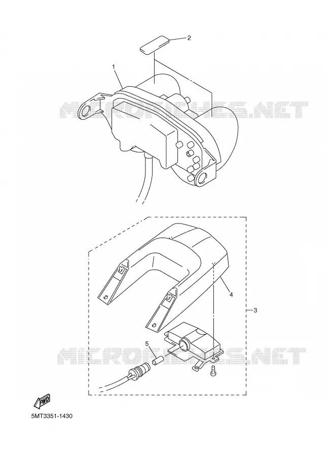FEU ARRIERE Yamaha MOTO 600 2002 R6  YZF-R6