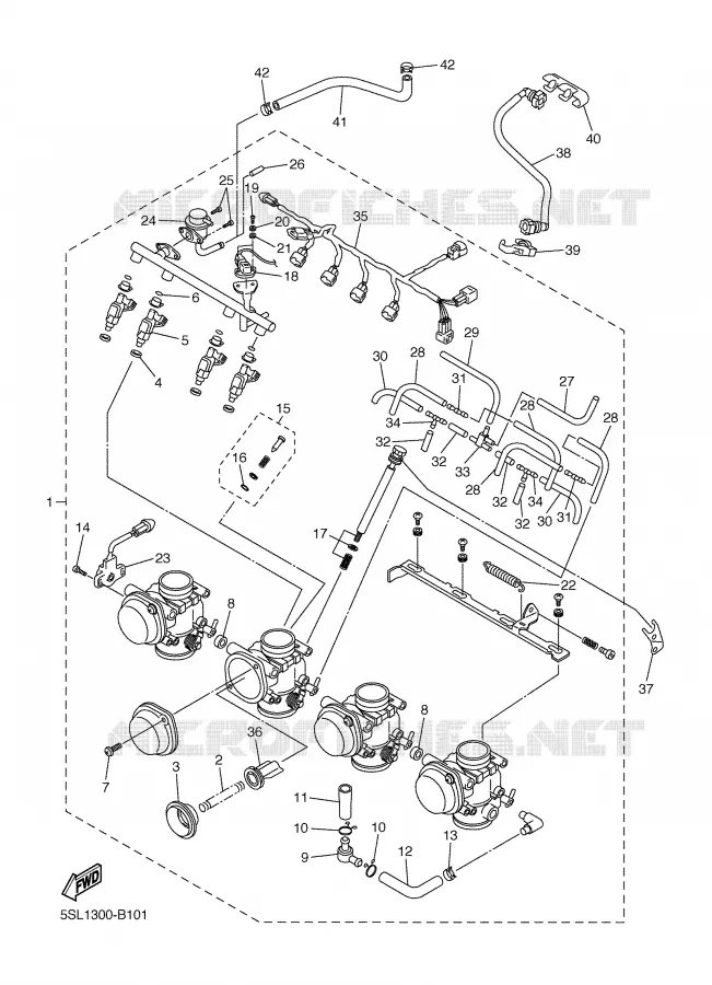 ADMISSION 2 Yamaha MOTO 600 2005 R6  YZF-R6