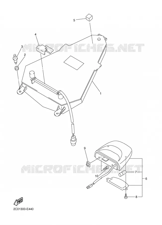 FEU ARRIERE Yamaha MOTO 600 2007 R6  YZF-R6