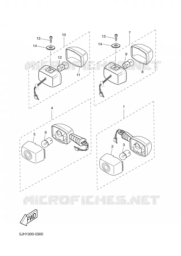 CLIGNOTANT Yamaha SCOOTER 50 2002 SLIDER  EW50 SLIDER