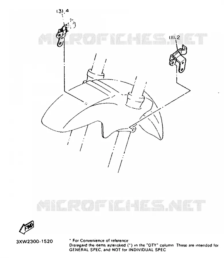 PIÈCES OPTIONNELLES - PARTIE CYCLE - AUTRICHE Yamaha MOTO 1200 1991 FJ ABS  FJ1200A