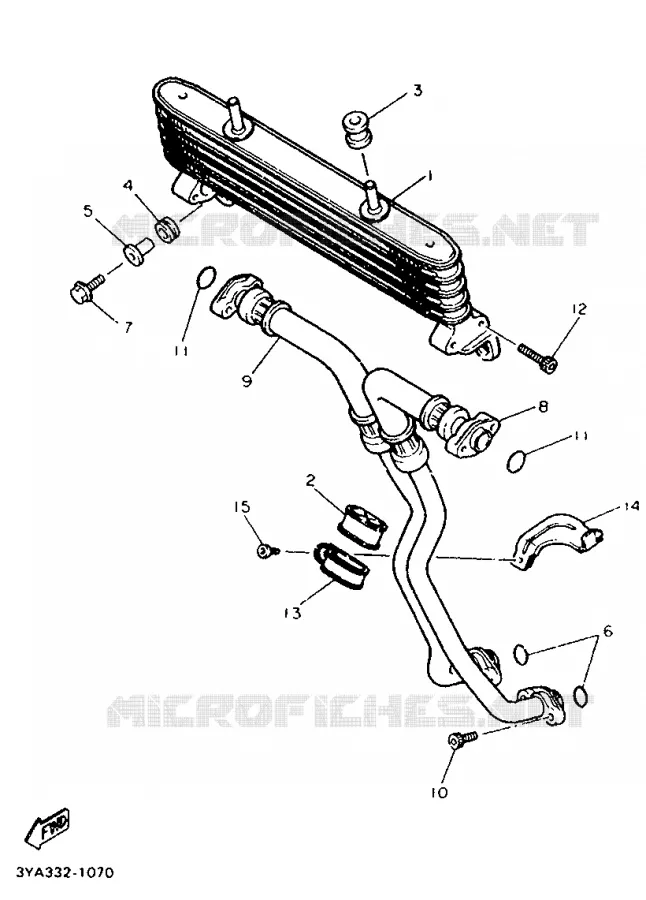 RADIATEUR D'HUILE / ECHANGEUR Yamaha MOTO 1200 1991 FJ ABS  FJ1200A