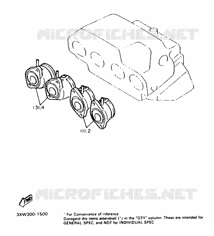PIÈCES OPTIONNELLES - MOTEUR Yamaha MOTO 1200 1992 FJ ABS  FJ1200A
