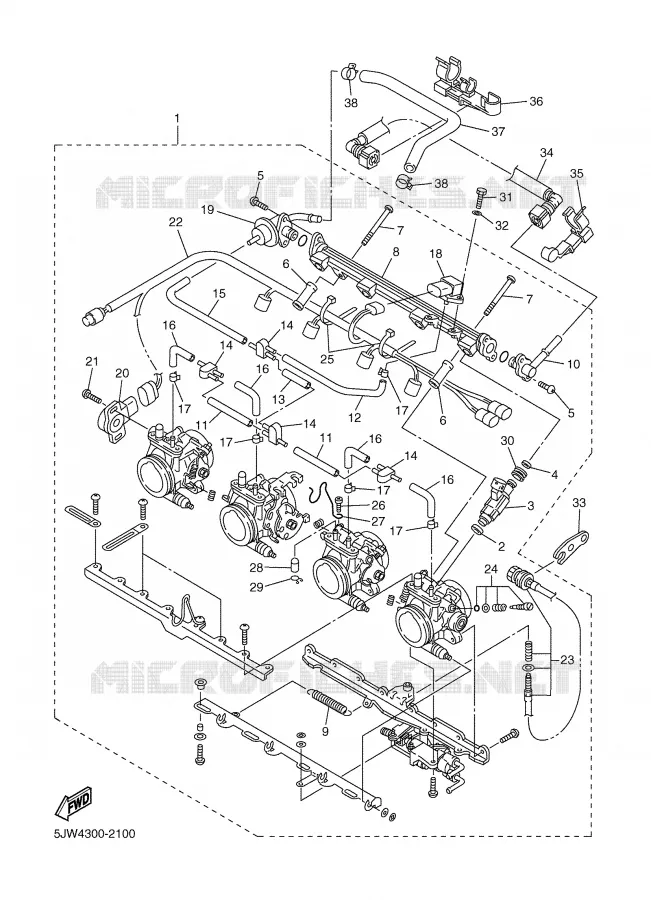 ADMISSION 2 Yamaha MOTO 1300 2002 FJR  FJR1300