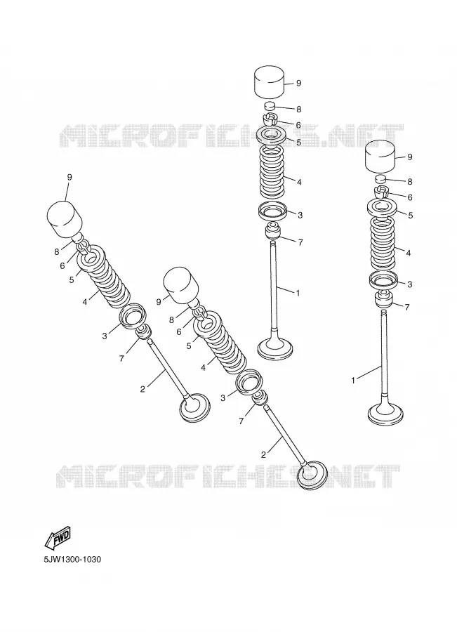 SOUPAPE Yamaha MOTO 1300 2003 FJR ABS  FJR1300A