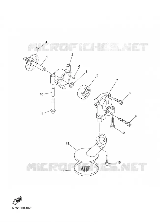 POMPE A HUILE Yamaha MOTO 1300 2008 FJR AS ABS  FJR1300AS