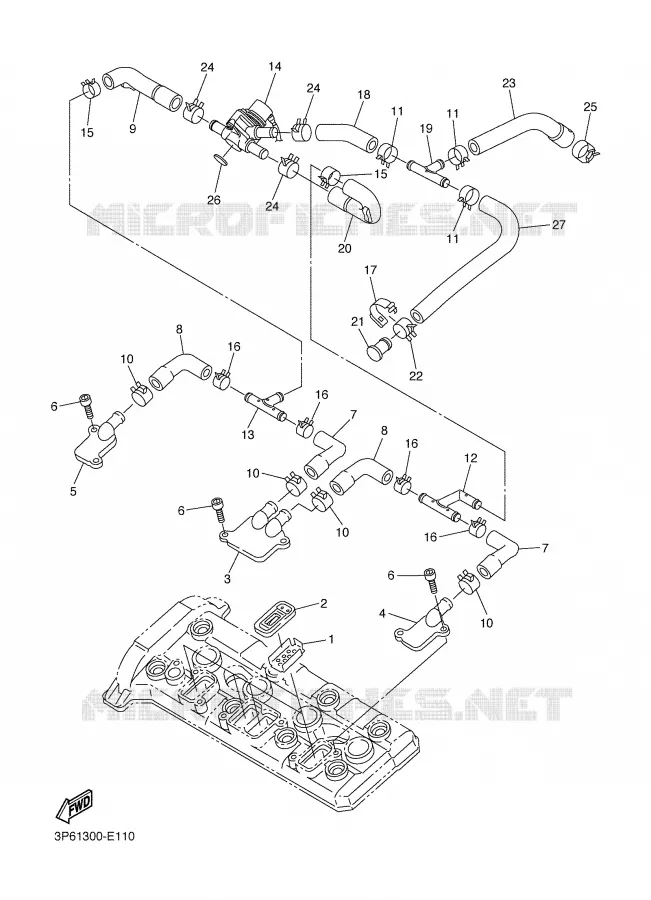 SYSTÈME D'ADMISSION D'AIR AIS Yamaha MOTO 1300 2006 FJR ABS  FJR1300AV