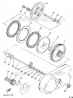 EMBRAYAGE DE DEMARREUR pour Yamaha FS1 de 1988