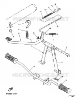 SUPPORT / REPOSE PIEDS pour Yamaha FS1 de 1988
