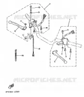 COMMODO / LEVIER pour Yamaha FS1 de 1988