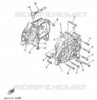 CARTER MOTEUR pour Yamaha FS1 de 1988