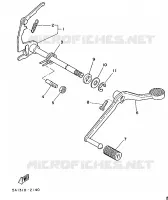 AXE DE SELECTEUR / PEDALE pour Yamaha FS1 de 1988