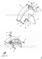 GARDE BOUE pour Yamaha FS1 de 1988